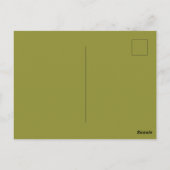 Grüner Frosch Lustig Postkarte (Rückseite)
