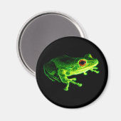 Grüner Frosch Magnet (Vorderseite/Rückseite)
