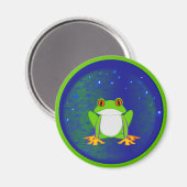Grüner Frosch Magnet (Vorderseite/Rückseite)