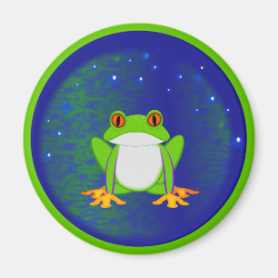 Grüner Frosch Magnet