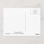 Grüner Frosch mit Ausspruch Postkarte (Rückseite)