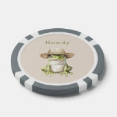 Grüner Frosch mit Hut Pokerchips (Einzeln)