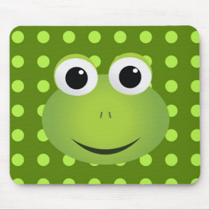 Grüner Frosch Mousepad
