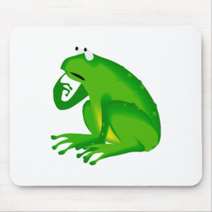 Grüner Frosch Mousepad