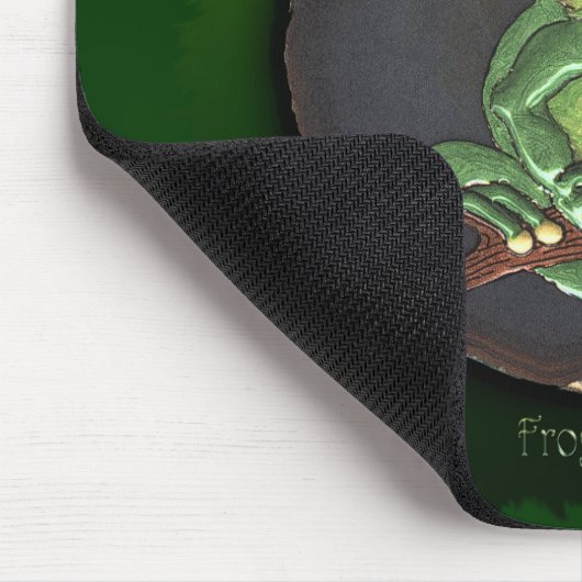 Grüner Frosch Mousepad (Ecke)