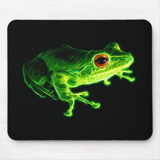 Grüner Frosch Mousepad (Vorne)