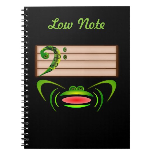 Grüner Frosch Notizblock (Vorderseite)