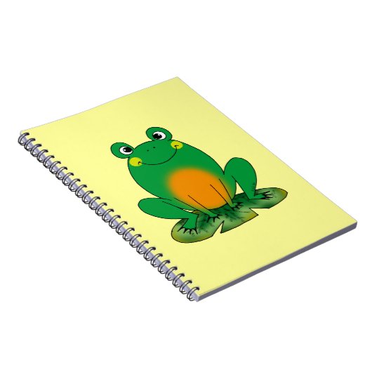 Grüner Frosch Notizblock (Rechte Seite)