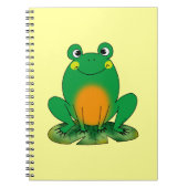 Grüner Frosch Notizblock (Vorderseite)