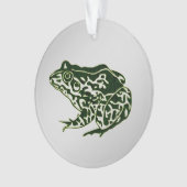 Grüner Frosch Ornament (Vorderseite)