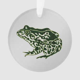 Grüner Frosch Ornament
