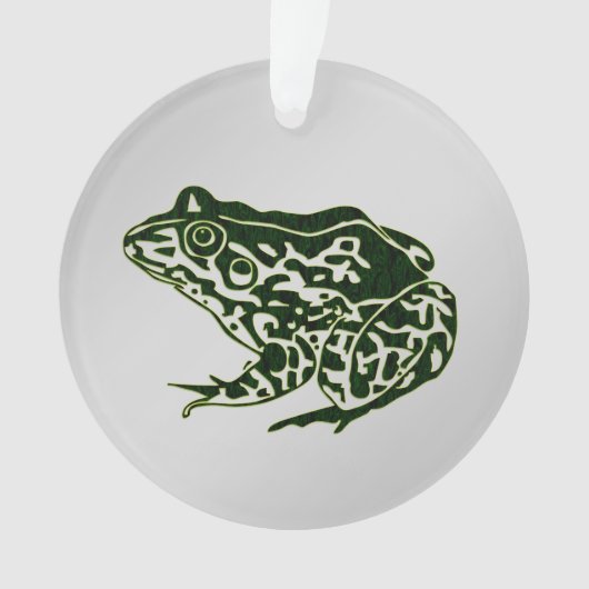 Grüner Frosch Ornament (Vorderseite)