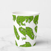 Grüner Frosch Pappbecher (Rechts)