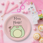 Grüner Frosch Pappteller (Party)