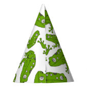 Grüner Frosch Partyhütchen (Rückseite)