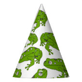 Grüner Frosch Partyhütchen (Links)
