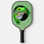 Grüner Frosch Pickleball Schläger (Vorderseite)