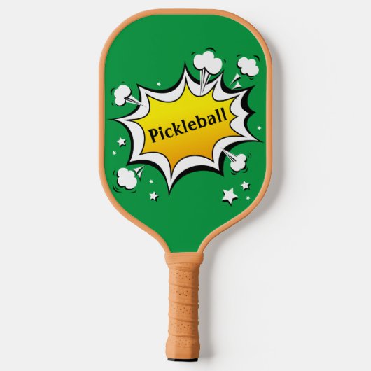 Grüner Frosch Pickleball Schläger (Rückseite)