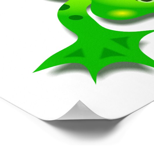 Grüner Frosch Poster (Ecke)
