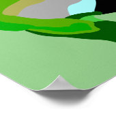 Grüner Frosch Poster (Ecke)