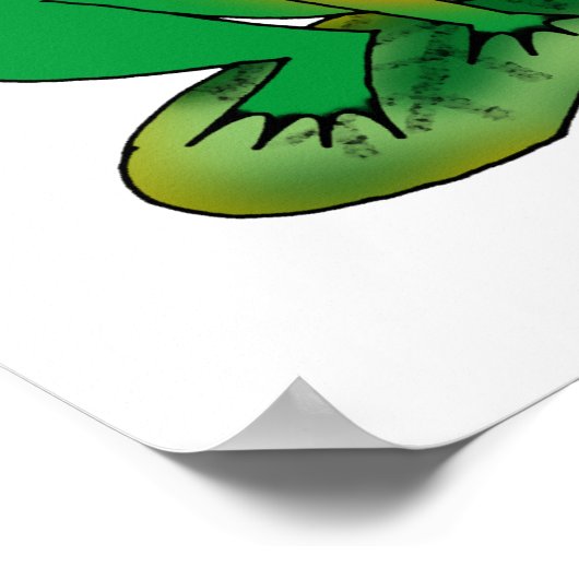 Grüner Frosch Poster (Ecke)