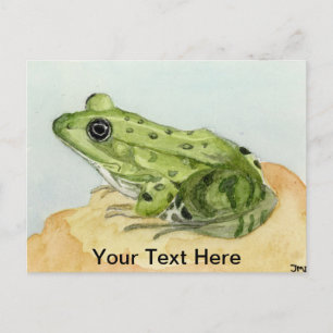 Grüner Frosch Postkarte