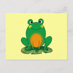 Grüner Frosch Postkarte