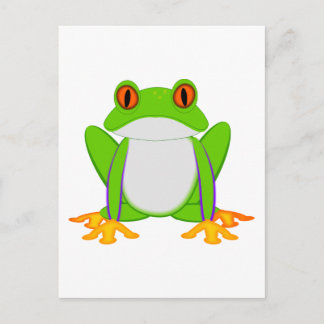 Grüner Frosch Postkarte