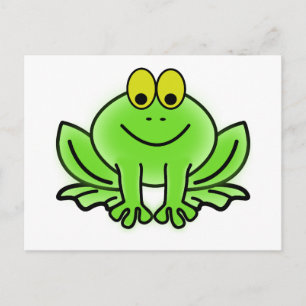 Grüner Frosch Postkarte