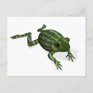 Grüner Frosch Postkarte