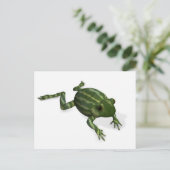 Grüner Frosch Postkarte (Stehend Vorderseite)