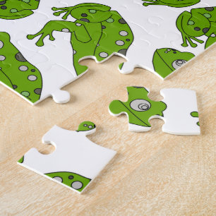 Grüner Frosch Puzzle