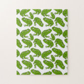 Grüner Frosch Puzzle (Vertikal)