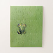 Grüner Frosch Puzzle (Vertikal)