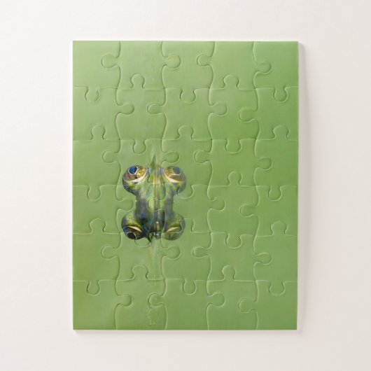 Grüner Frosch Puzzle (Vertikal)