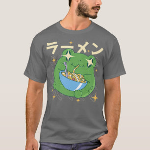 Grüner Frosch Ramen Kawai Nudel Geschenke Japan Fr T-Shirt