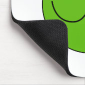 Grüner Frosch. Schauen verwirrt Mousepad (Ecke)