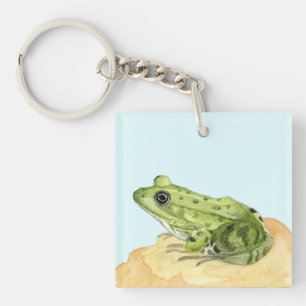 Grüner Frosch Schlüsselanhänger