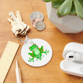 Grüner Frosch Schlüsselanhänger