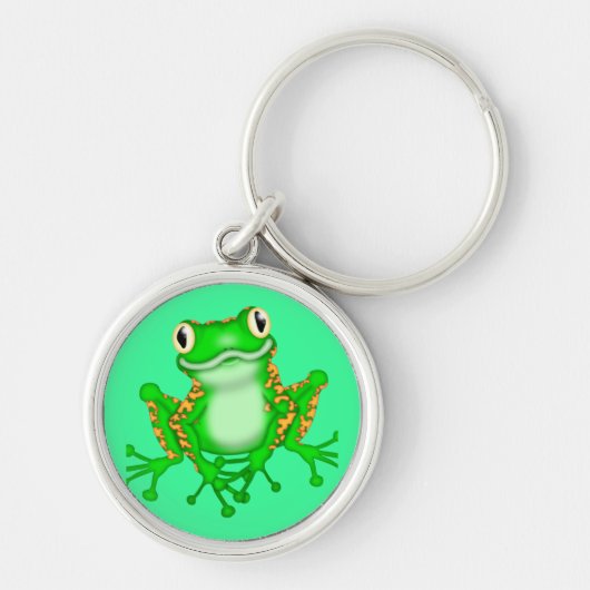 Grüner Frosch Schlüsselanhänger (Vorne)