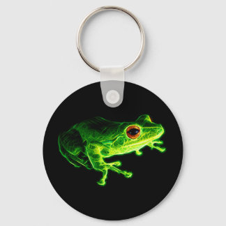 Grüner Frosch Schlüsselanhänger