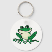 Grüner Frosch Schlüsselanhänger (Vorderseite)