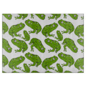 Grüner Frosch Schneidebrett (Vorderseite)