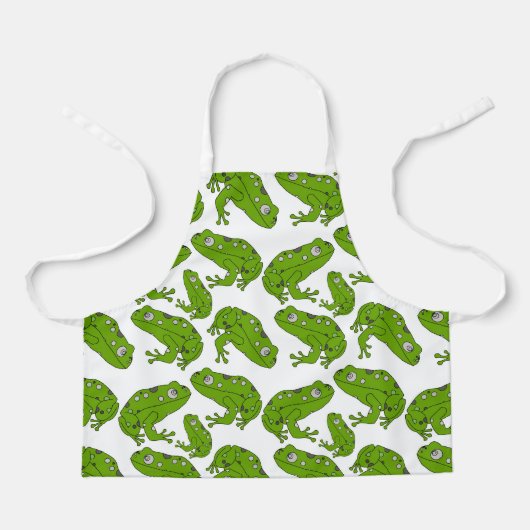 Grüner Frosch Schürze (Vorderseite)