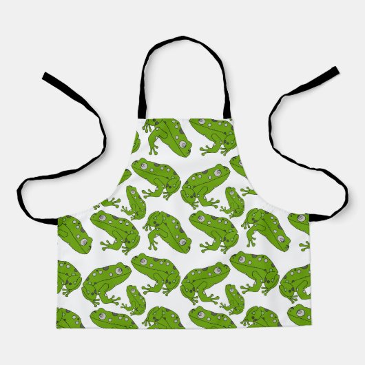 Grüner Frosch Schürze (Vorderseite)