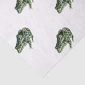 Grüner Frosch Seidenpapier (Detail)