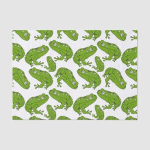 Grüner Frosch Seidenpapier