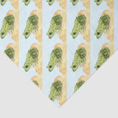 Grüner Frosch Seidenpapier (Ausschnitt)