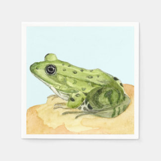 Grüner Frosch Serviette