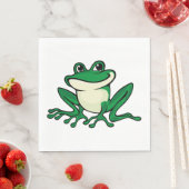 Grüner Frosch Serviette (Beispiel)
